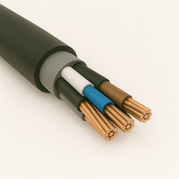 Кабель контрольный медный КВВБбГ 4х4 многожильный круглый в наличии в Саратове