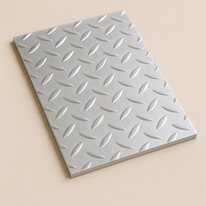 Алюминиевый рифленый лист даймонд 1,6х1200х2500 мм АМг3 в наличии в Саратове