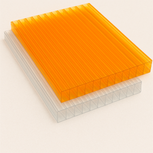 Поликарбонат сотовый листовой 3,7х2100х6000 мм янтарный 25% в наличии в Саратове